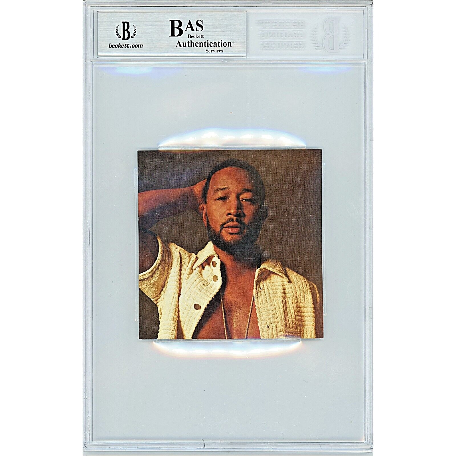 John Legend signed trading card – signature close-up – Beckett COA