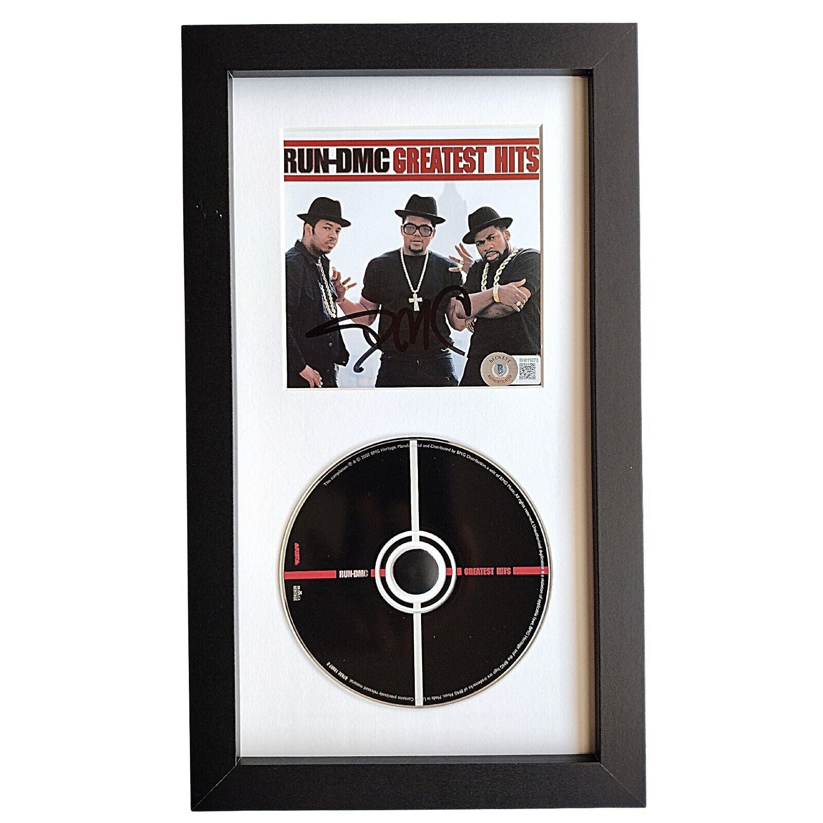 Run DMC autographed cd – full view – Beckett COA