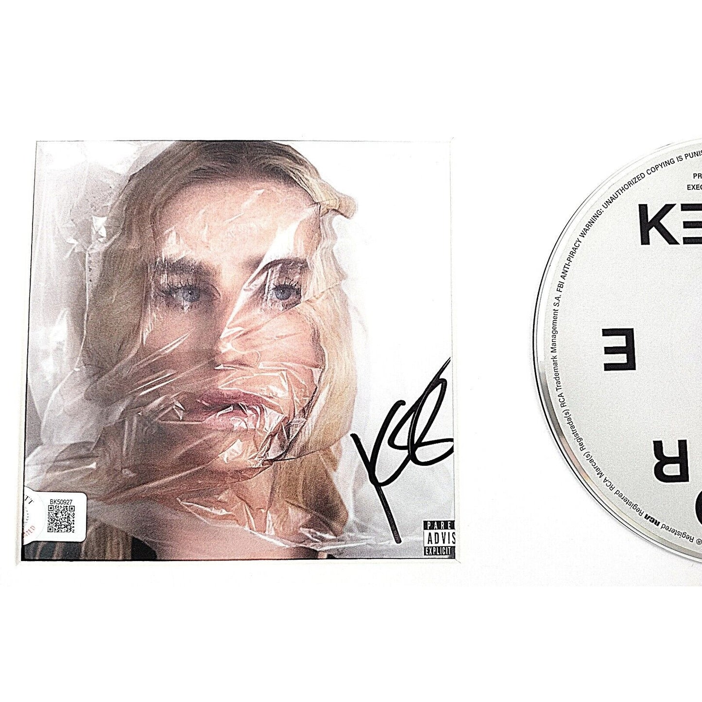 Music- Autographed- Kesha Signed Gag Order CD Album Cover Framed Beckett Authentic Auto COA Booklet 2