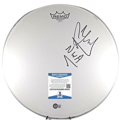 Music- Autographed- DJ Yella Signed Remo Drumhead with NWA Inscription Beckett Authentic Auto COA Front