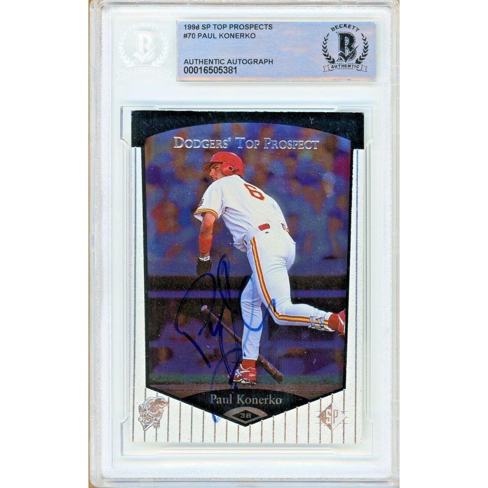 Paul Konerko Chicago White Sox Autographed Trading Card Beckett BAS