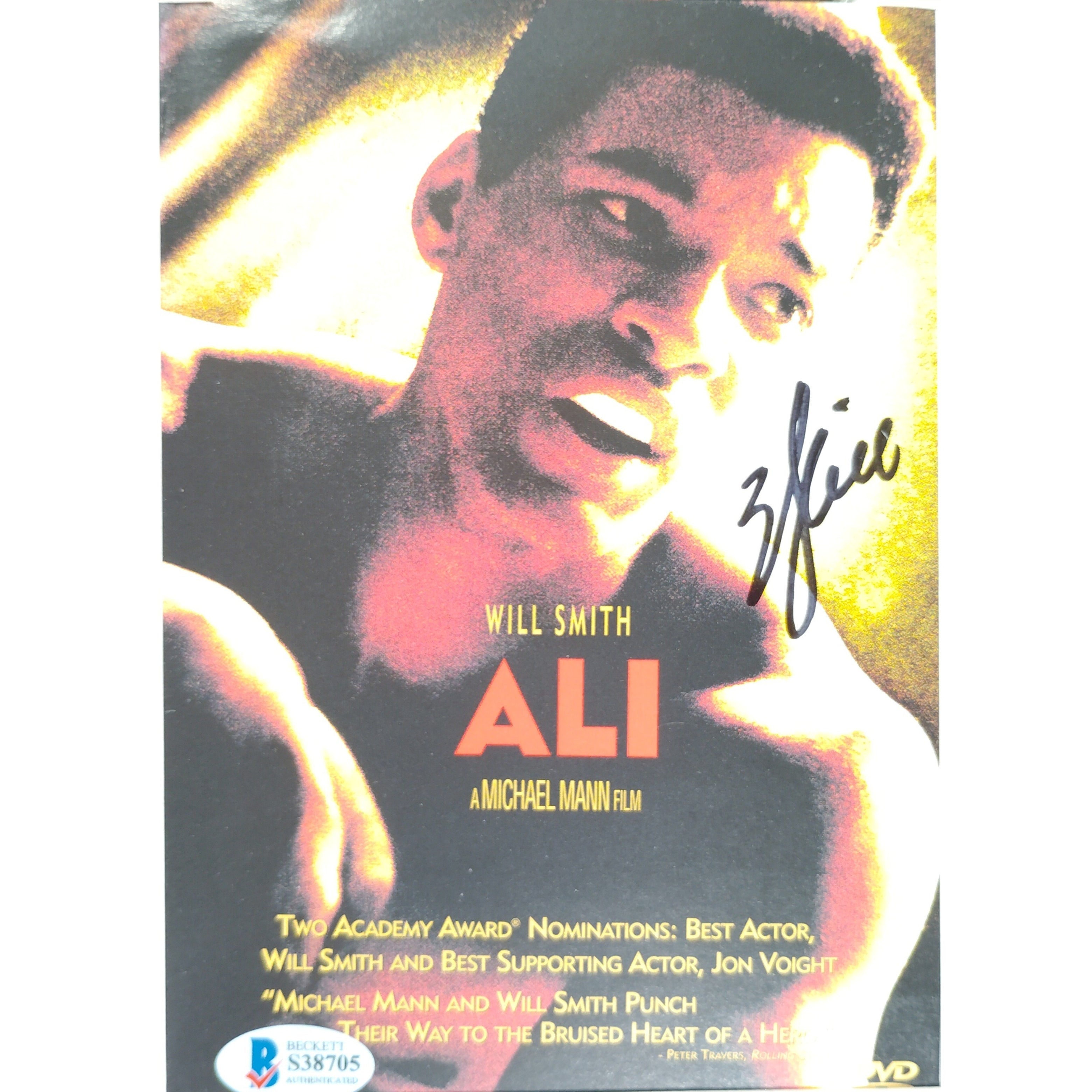 Will Smith Signed Ali Movie Trading Card Beckett BAS