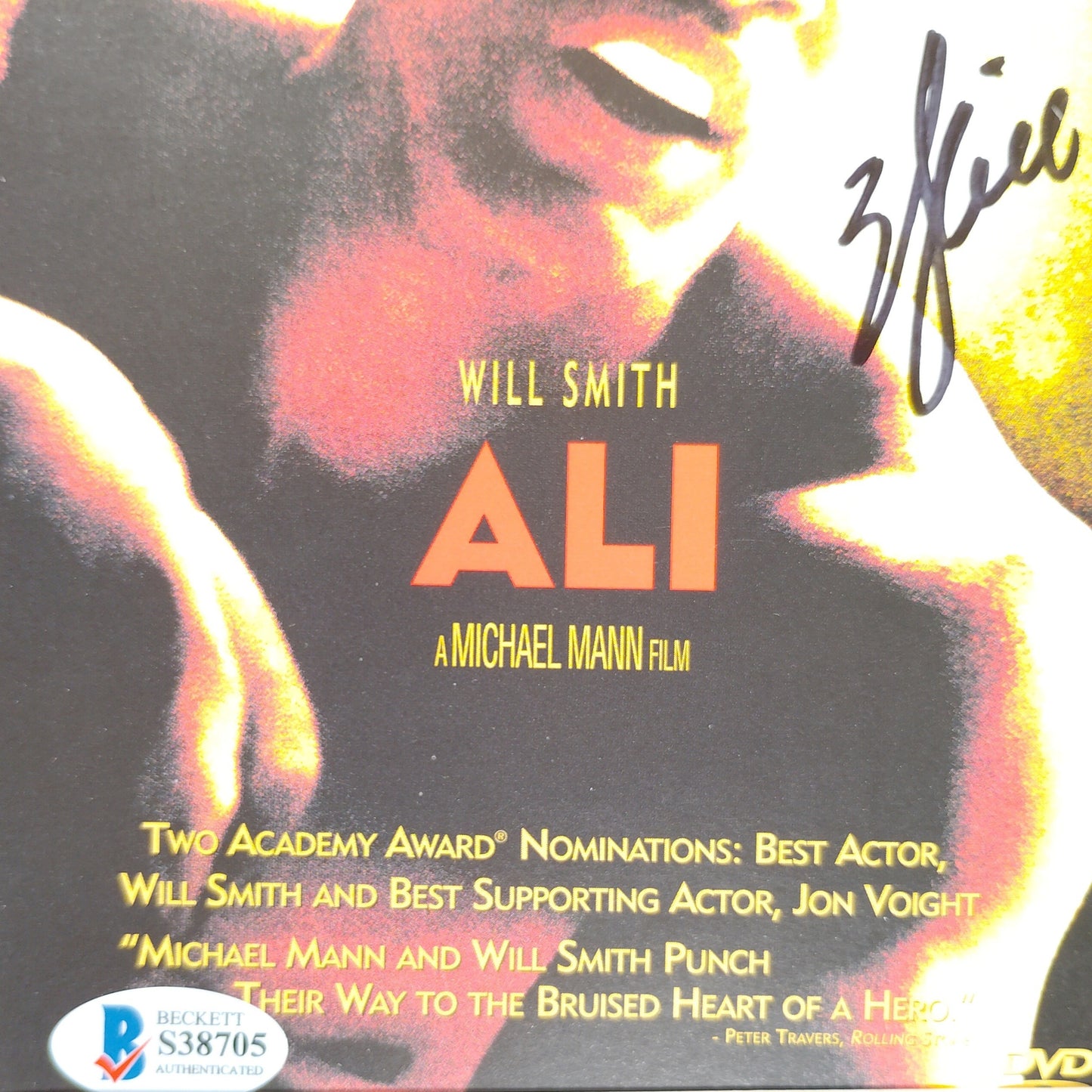 Hollywood- Autographed- Will Smith Signed Ali Movie DVD Cover Framed Beckett Authenticated 103