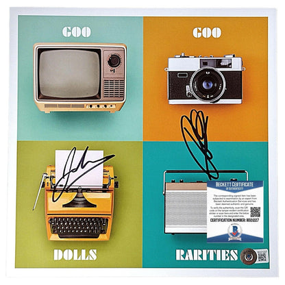 Music- Autographed- Goo Goo Dolls Signed Rarities Record Album Flat Beckett Authentic COA with Robby Takac and John Rzeznik - Front