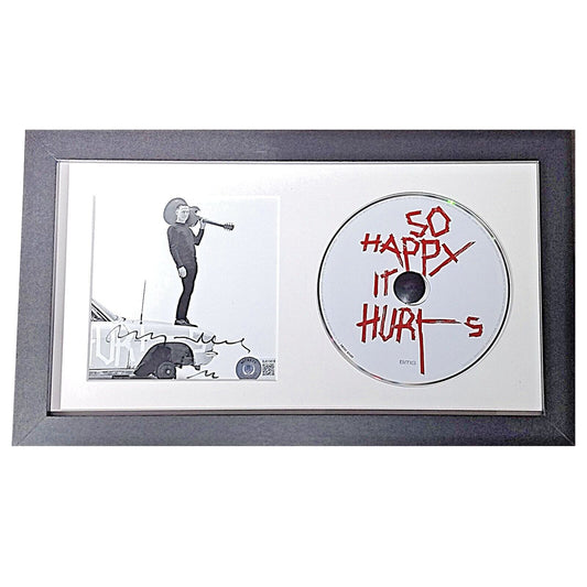 Music- Autographed- Bryan Adams Signed So Happy It Hurts CD Album Cover Framed Beckett Authentic Auto COA