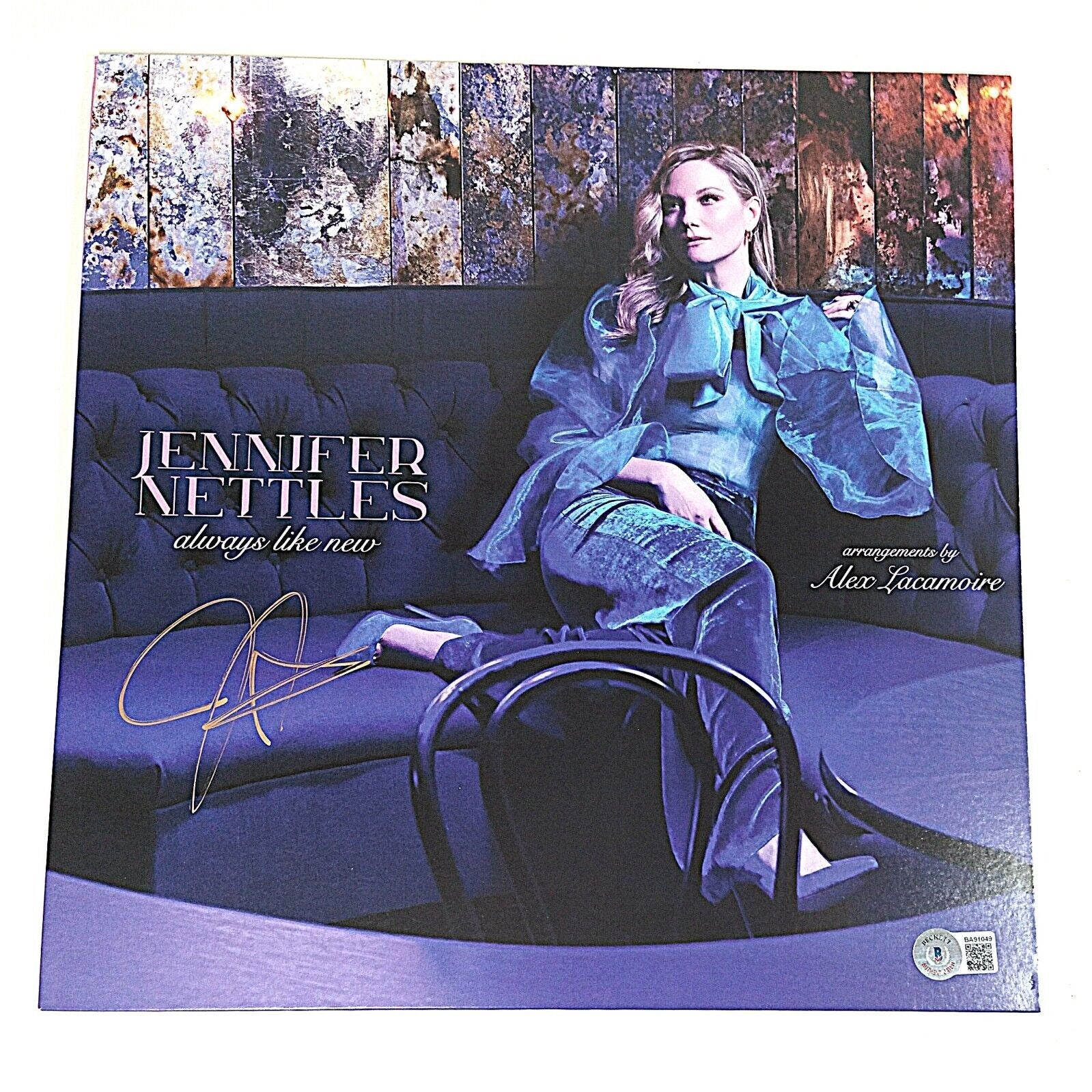 Music- Autographed- Jennifer Nettles of Sugarland Signed Always Like New Vinyl Record Album Cover Insert Beckett Authentic Auto COA Front