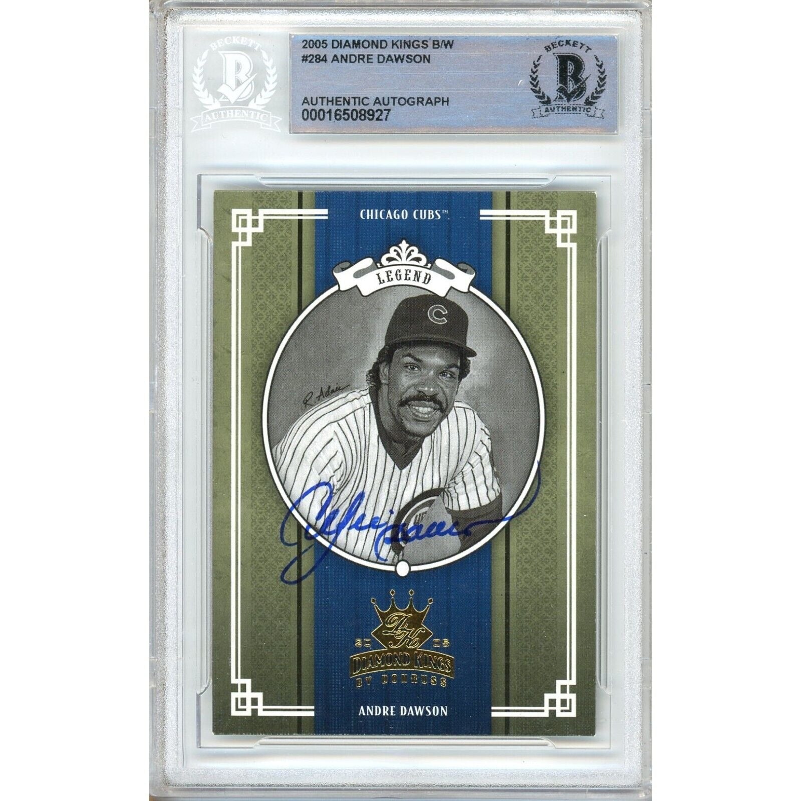2005 Andre Dawson Chicago Cubs Autographed Trading Card – Beckett BAS