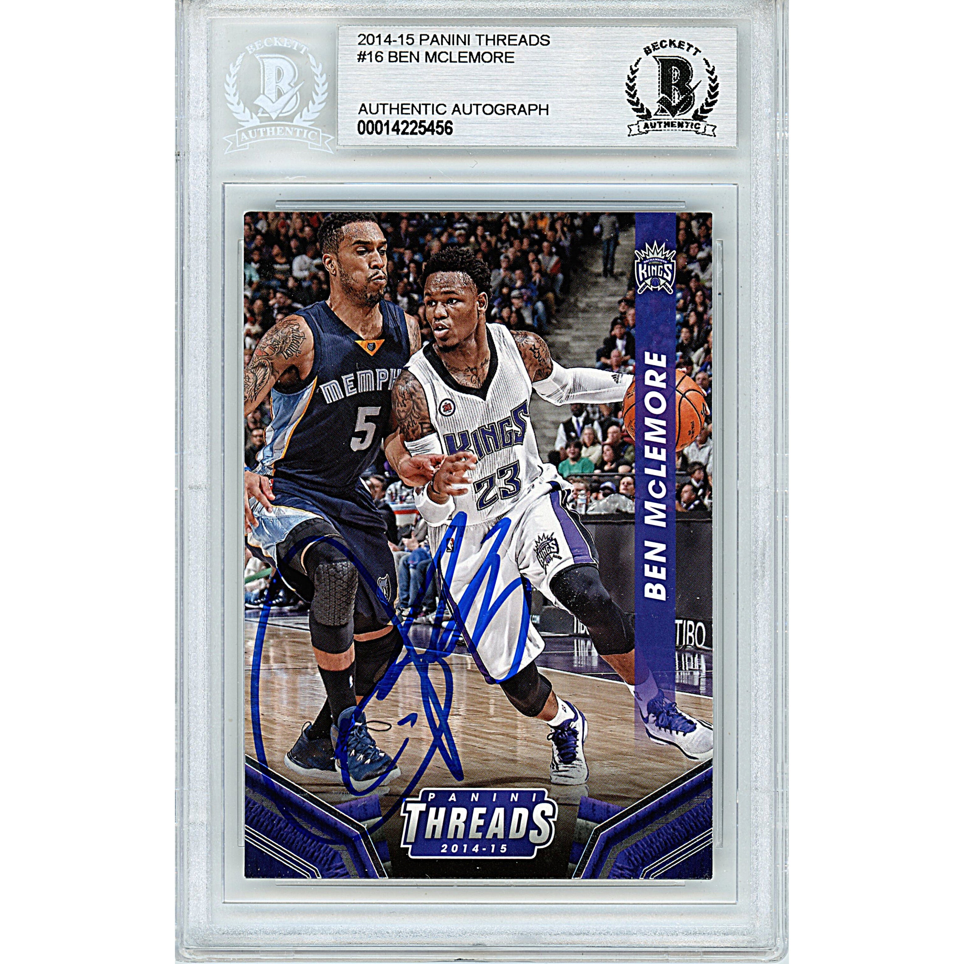 Ben Mclemore Panini Threads Autographed Trading Card Beckett BGS