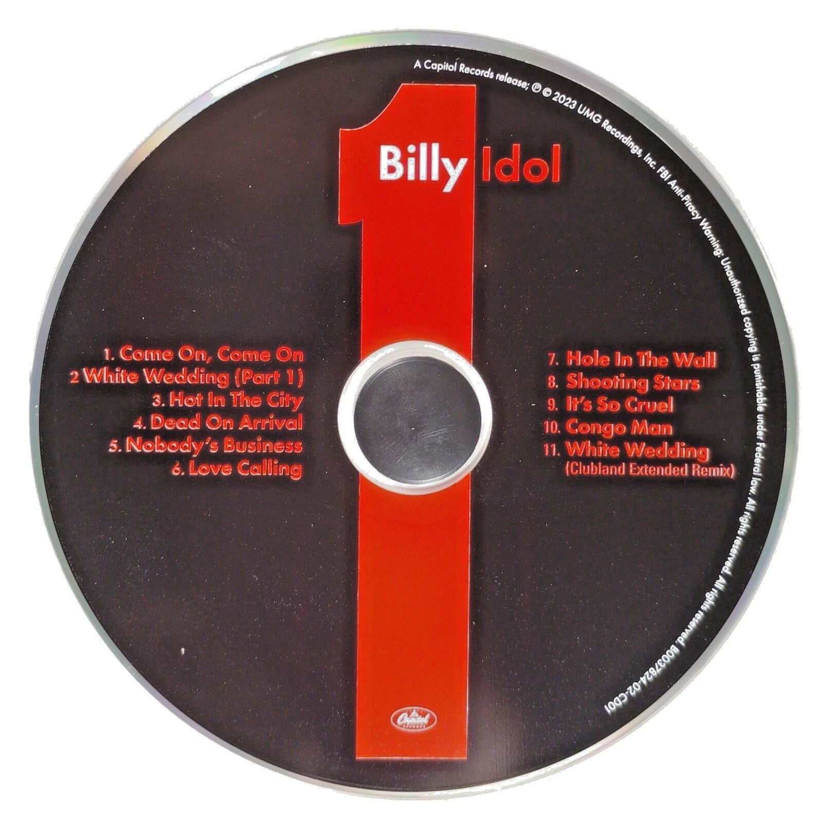 Billy Idol Autographed Live Auto Cd Beckett BAS