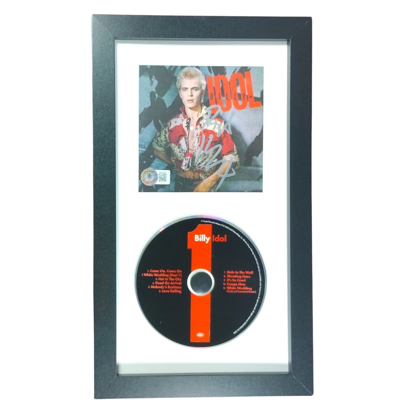 Billy Idol autographed photo – full view – Beckett COA