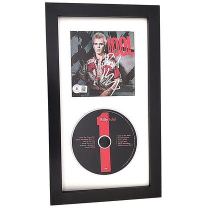 Billy Idol Autographed Live from the Roxy CD Cover Framed Beckett Authentication