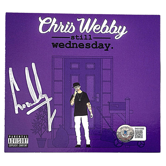 Music- Autographed- Chris Webby Signed Still Wednesday Rap CD Cover Beckett Authentication BH015066-101