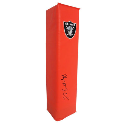 Footballs- Autographed- Fred Biletnikoff Las Vegas Raiders Signed Football End Zone Pylon Beckett Authentic Auto COA