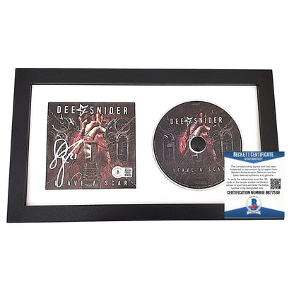 Music- Autographed- Dee Snider Signed Leave A Scar Framed and Matted CD Cover Beckett BAS Authentication 201