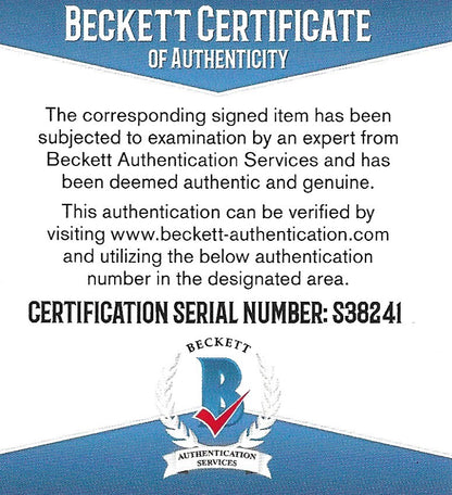 Demarcus Robinson autographed football – full view – Beckett COA
