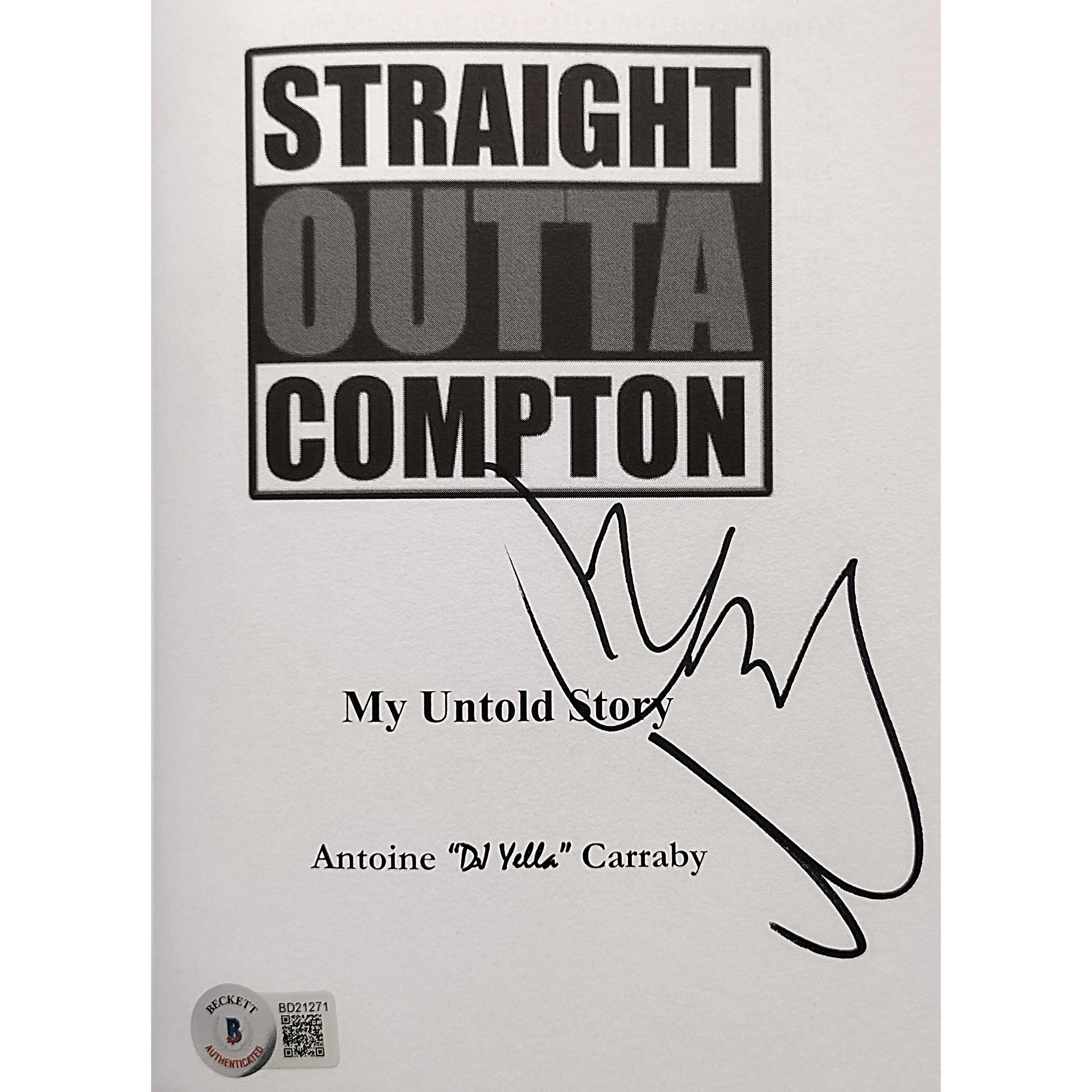 DJ Yella Of Nwa auto photo – authentication sticker – Beckett COA