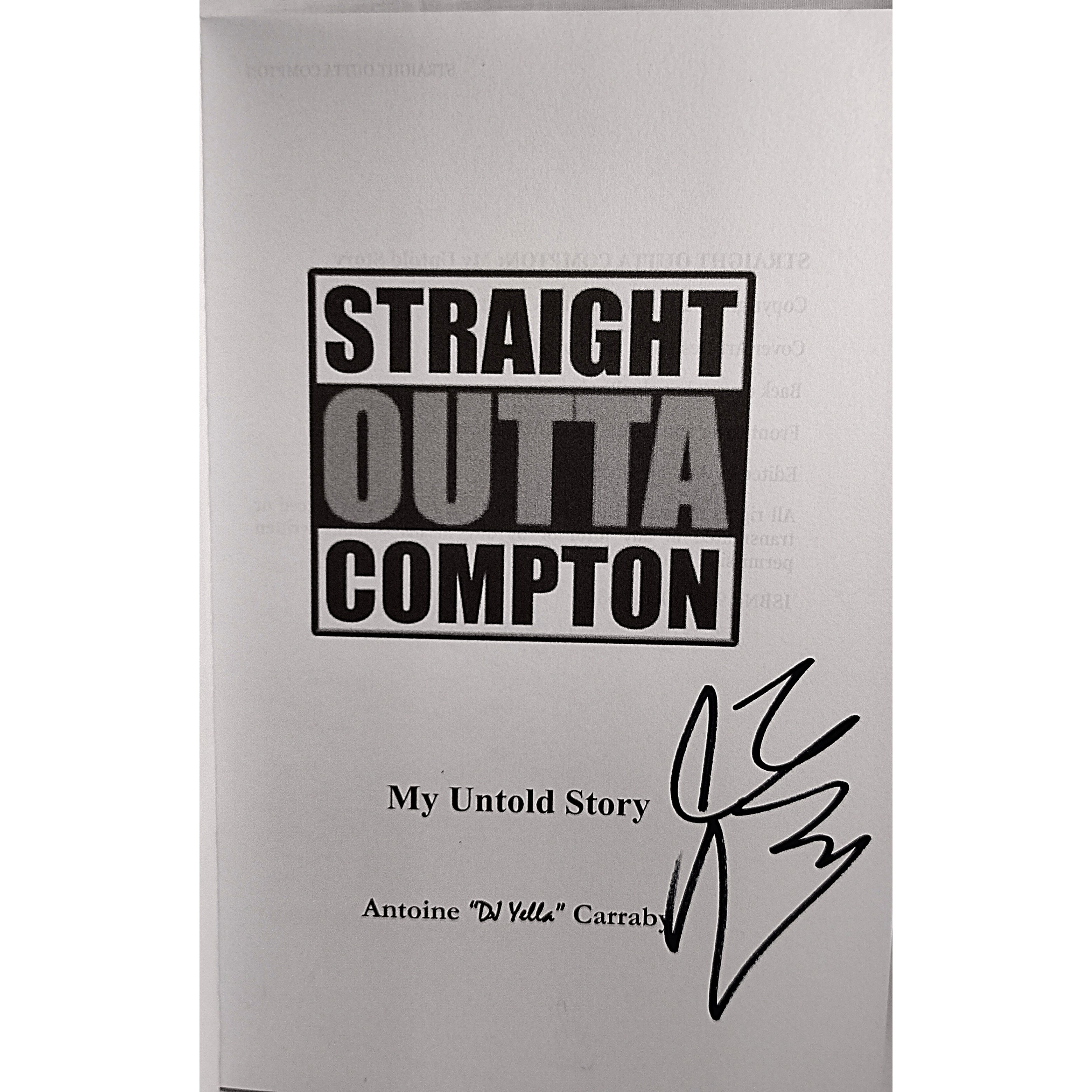 DJ Yella signed cd – signature close-up – Beckett COA
