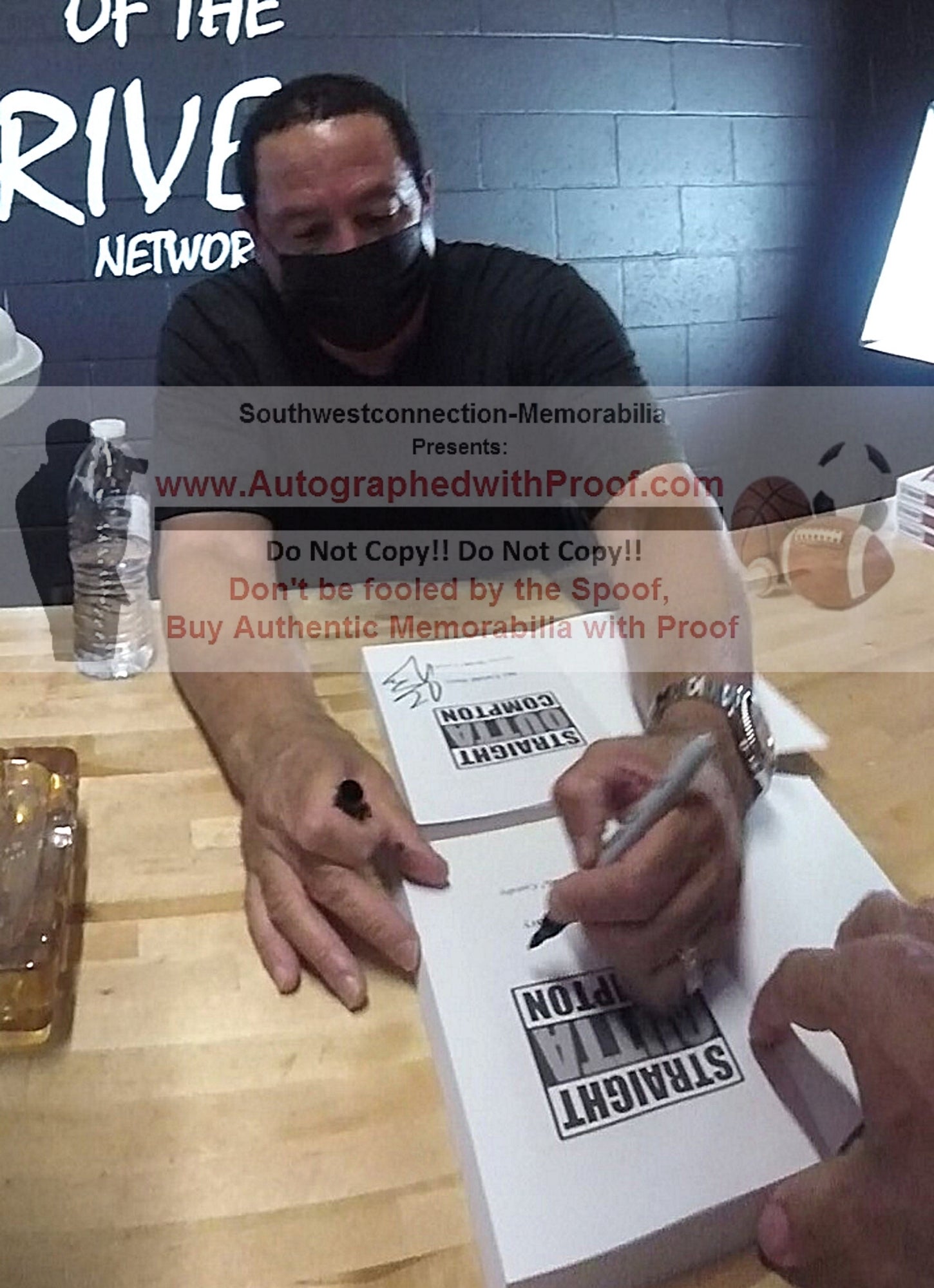 Music- Autographed- DJ Yella of NWA Signing Straight Outta Compton My Untold Story Paperback Book Exact Proof Photo Beckett Authentication BA91056