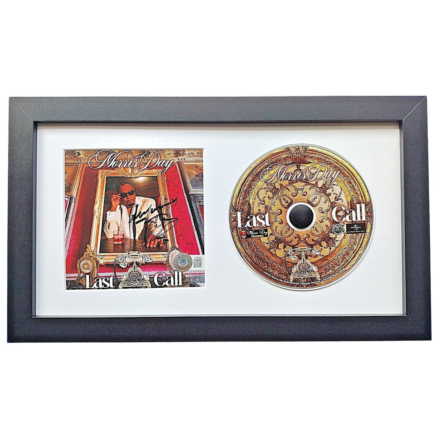 Music- Autographed- Morris Day Signed Last Call Album CD Cover Booklet Framed Beckett Authentic Auto COA Front