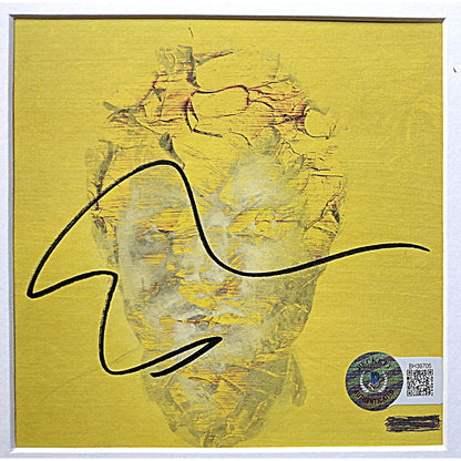 Ed Sheeran Autograph Subtract CD Cover Framed Beckett Authentic