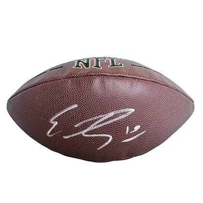 Emmanuel Sanders Autographed NFL Football, New Orleans Saints, Denver Broncos, Beckett