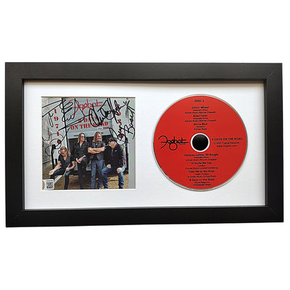 Foghat Band Signed 8 Days on the Road CD Cover Framed Beckett Authentication AB08369