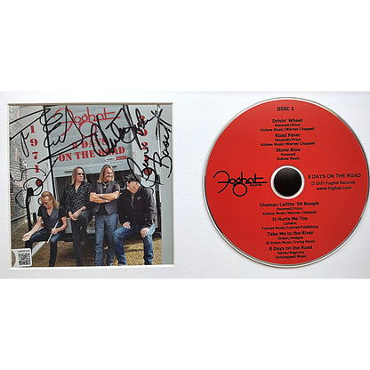 Foghat Autographed 8 Days on the Road CD Cover Framed Memorabilia Beckett Authentication AB08369