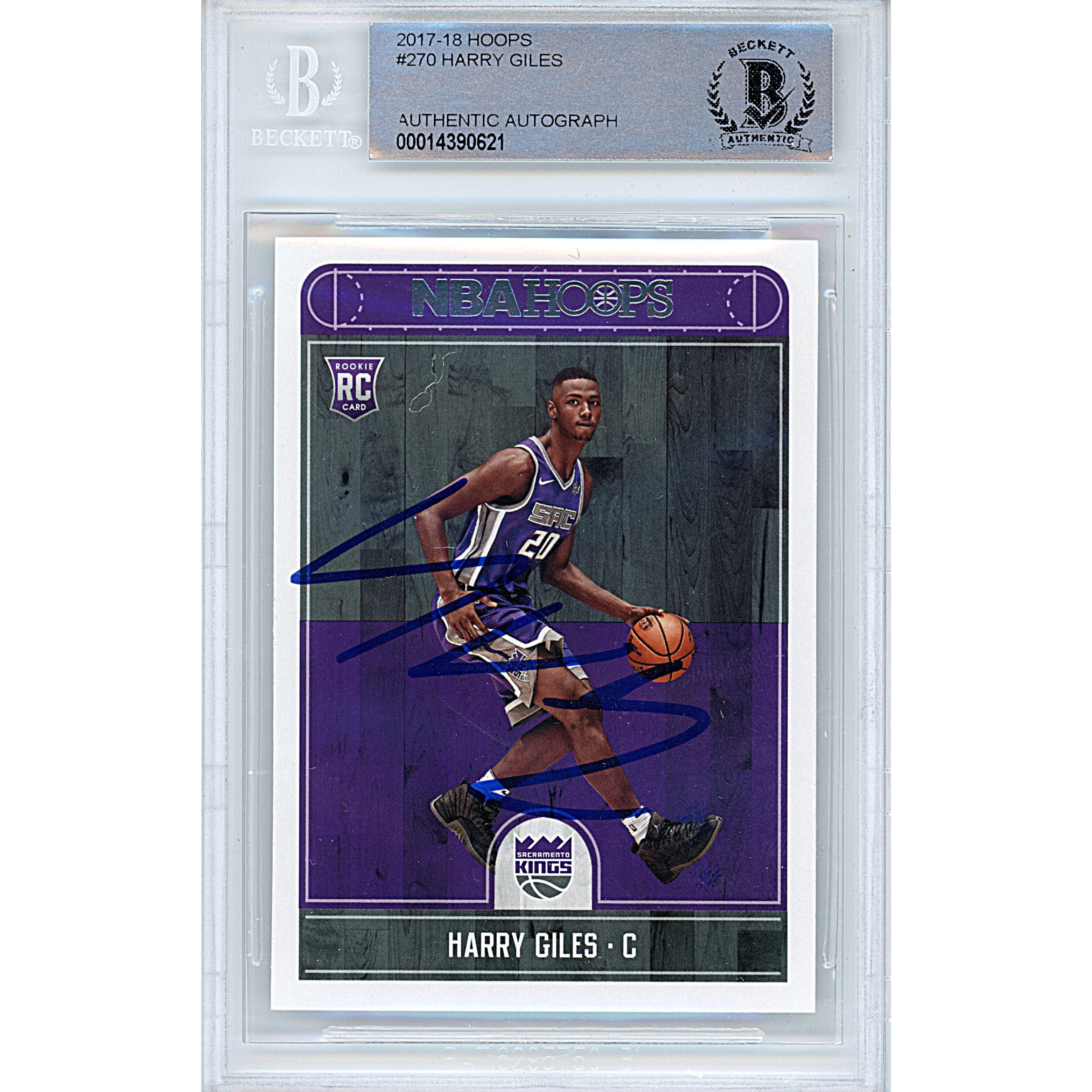 Harry Giles Sacramento Kings Autographed Trading Card Beckett BGS