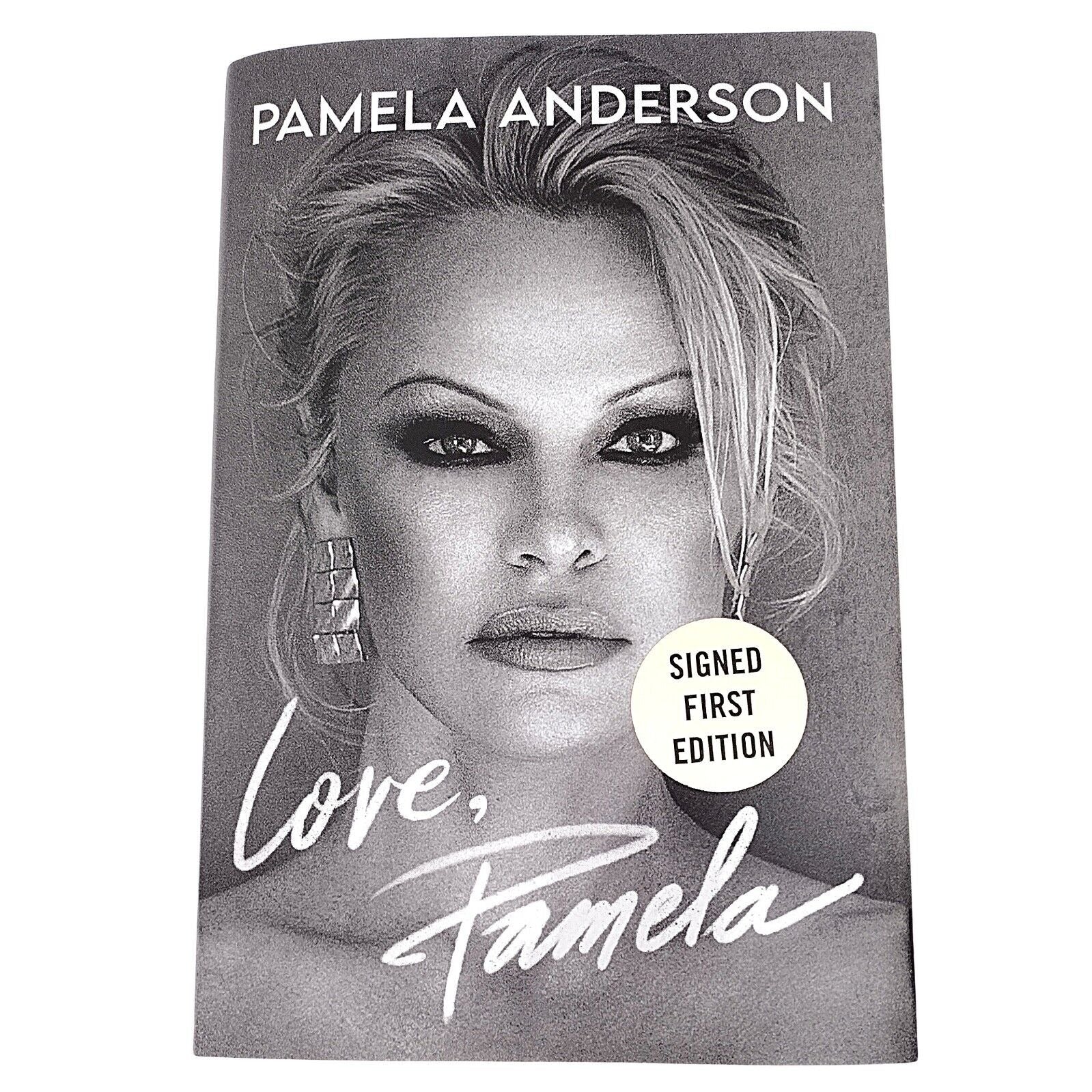 Hollywood- Autographed- Pamela Anderson Signed Love Pamela Hardcover First Edition Book Beckett Authentic Auto COA Front