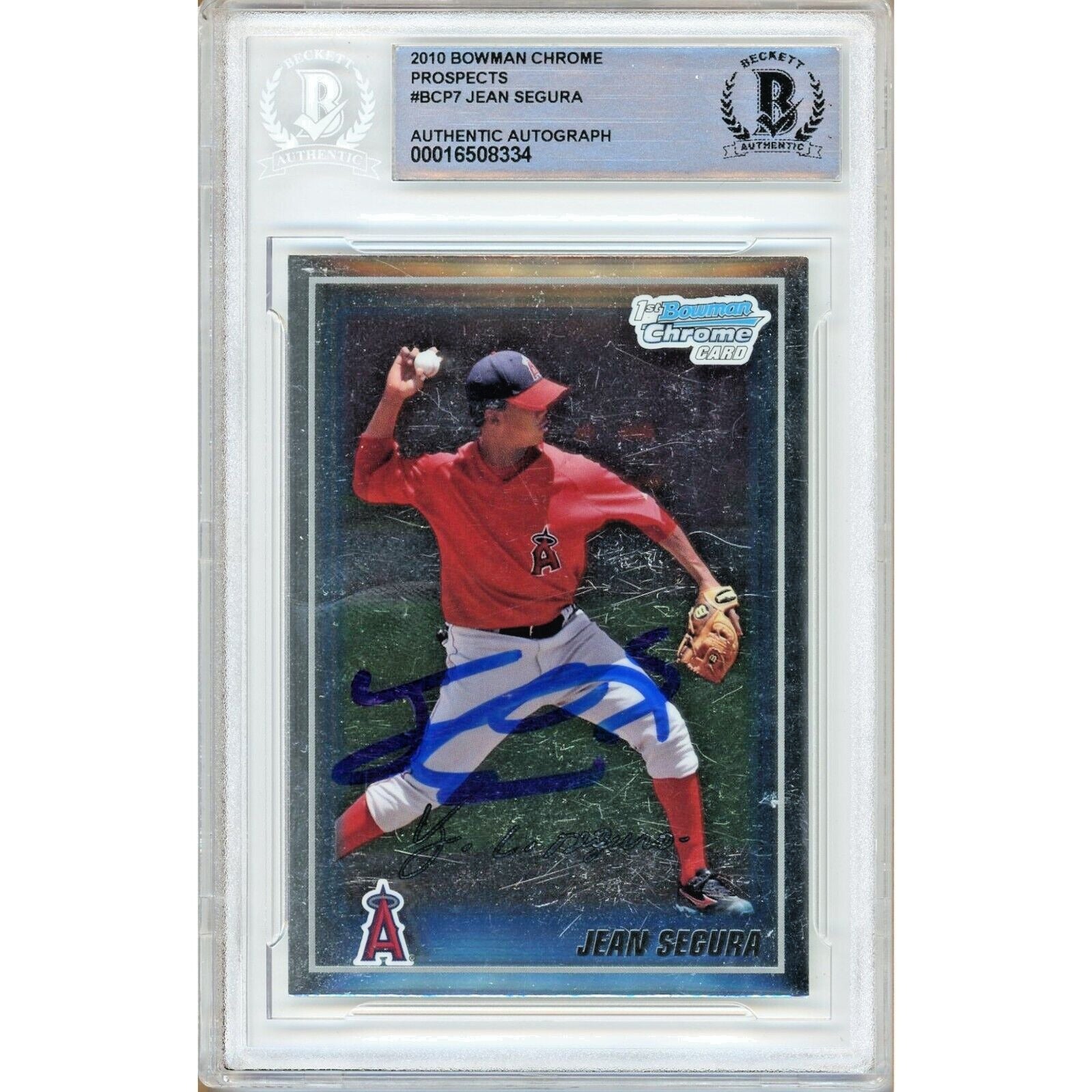 2010 Bowman Chrome Prospects #BCP7 signed trading card – Beckett BAS