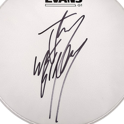 Music- Autographed- Jay Weinberg of Slipknot Signed 10 Inch Evans Drum Head Beckett Authentication BH39718- 103