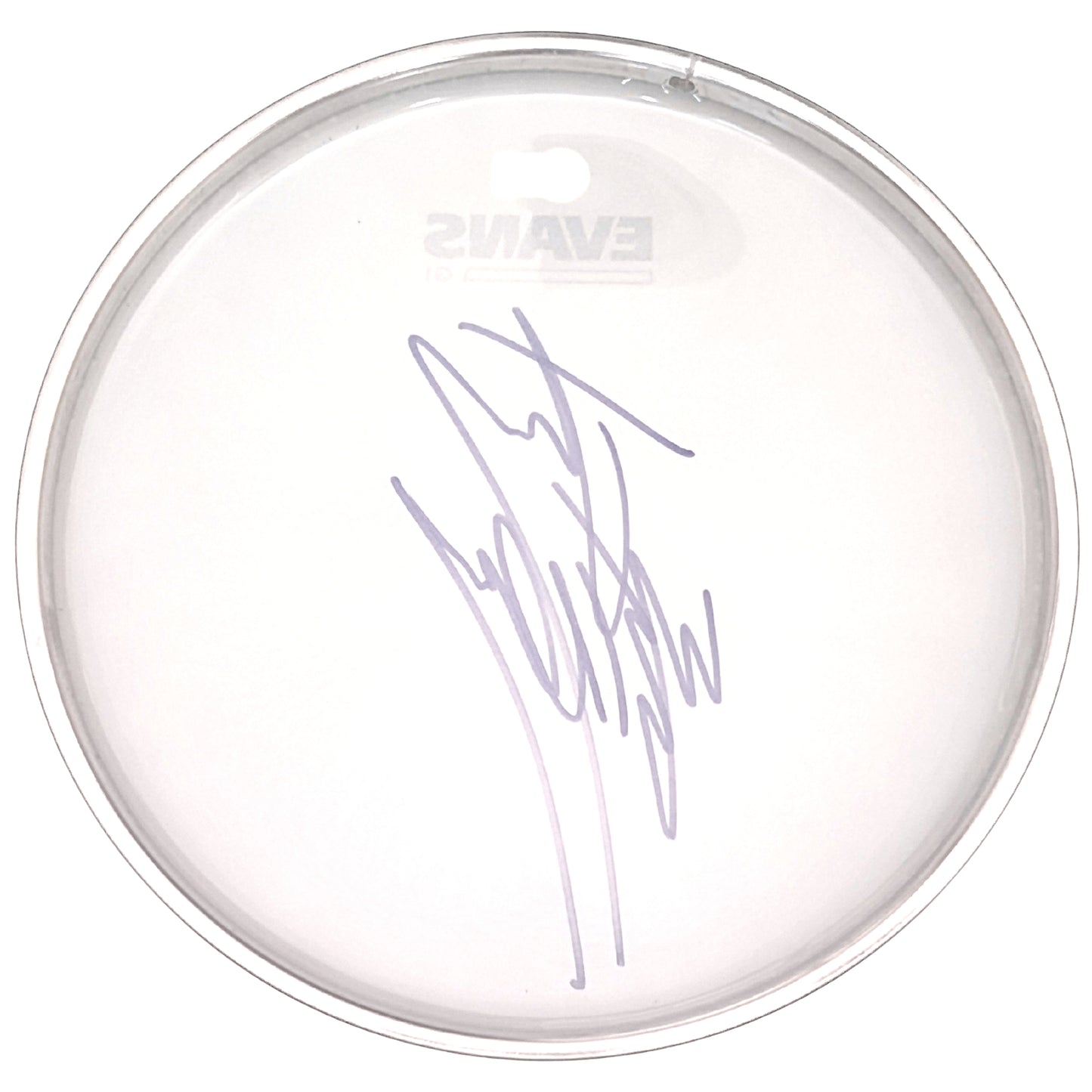 Music- Autographed- Jay Weinberg of Slipknot Signed 10 Inch Evans Drum Head Beckett Authentication BH39718- 104