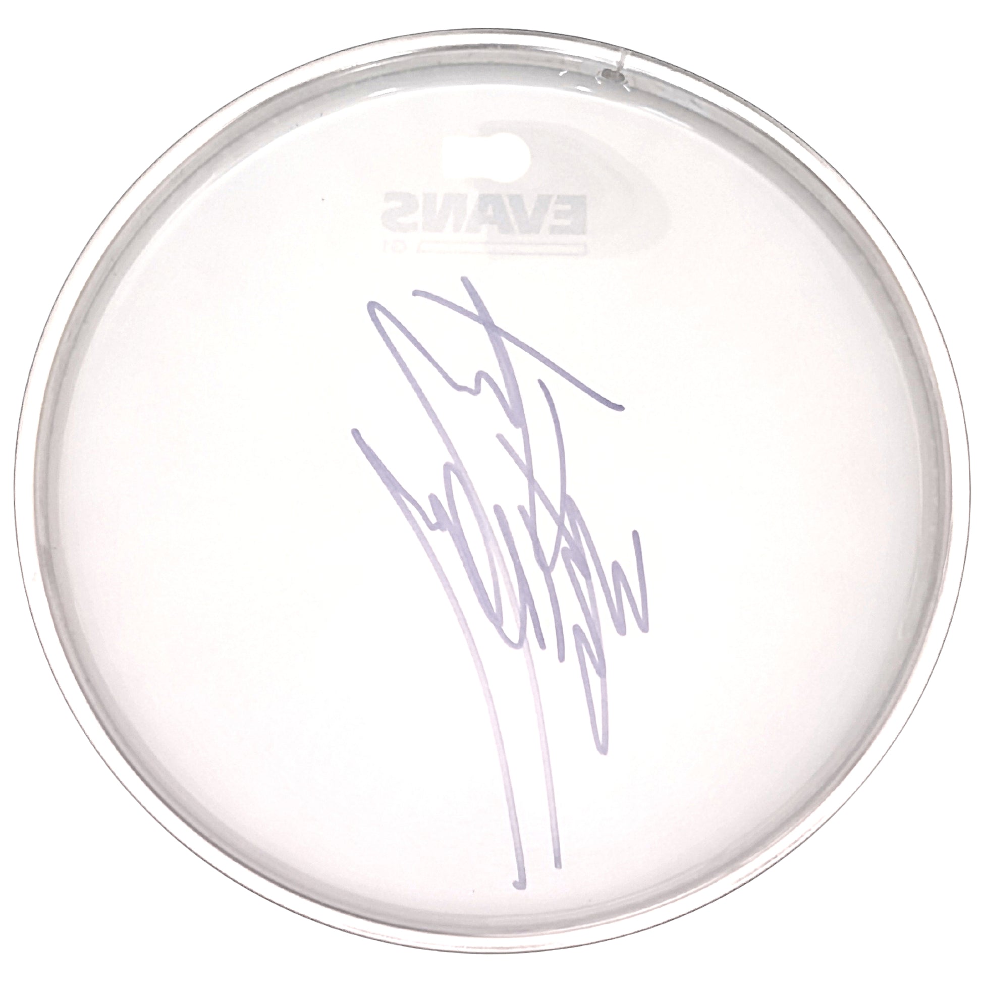 Music- Autographed- Jay Weinberg of Slipknot Signed 10 Inch Evans Drum Head Beckett Authentication BH39718- 104