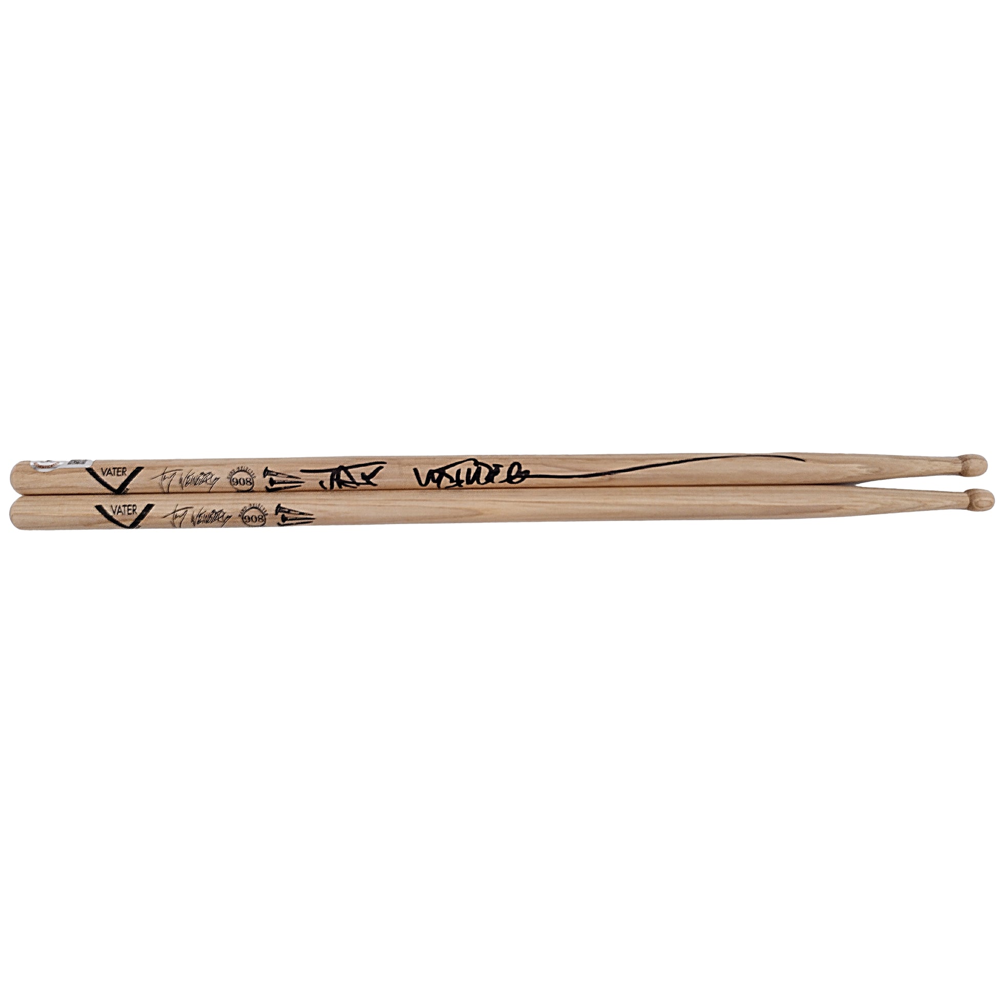 Music- Autographed- Jay Weinberg Signed Vater Drumstick Set Beckett Certified Authentic BD21100 - Slipknot 105