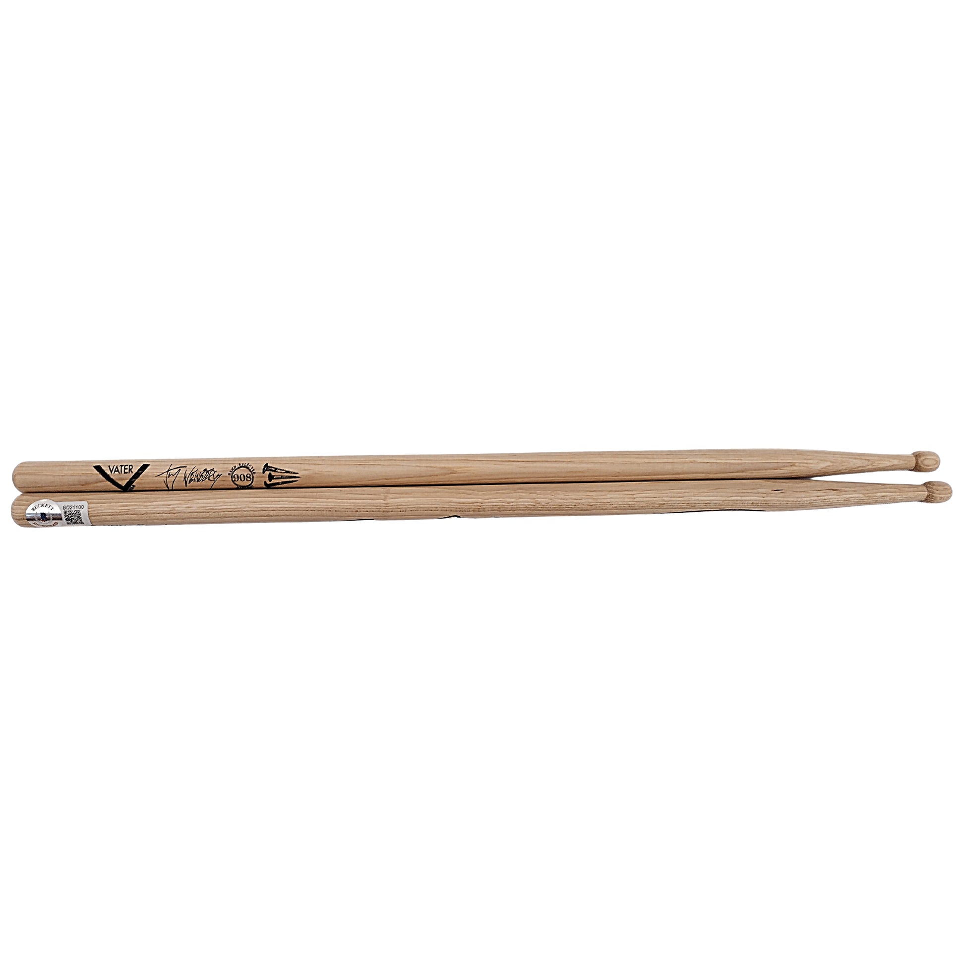 Music- Autographed- Jay Weinberg Signed Vater Drumstick Set Beckett Certified Authentic BD21100 - Slipknot 102