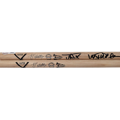 Music- Autographed- Jay Weinberg Signed Vater Drumstick Set Beckett Certified Authentic BD21100 - Slipknot 103