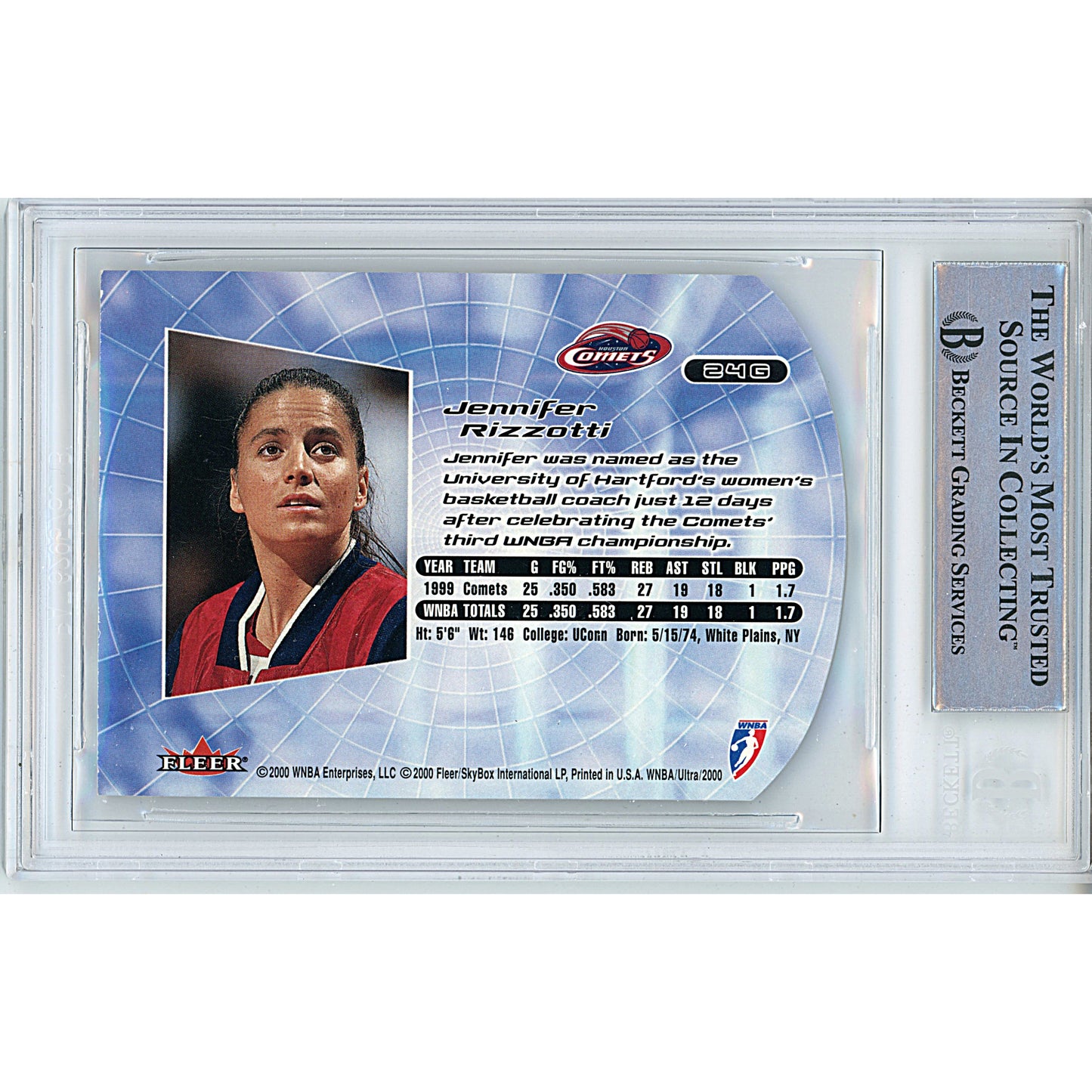 jennifer-rizzotti-autographed-2000-fleer-ultra-wnba-gold-medallion-insert-basketball-card-24-bas-slabbed-00015962816-Back-of-Card