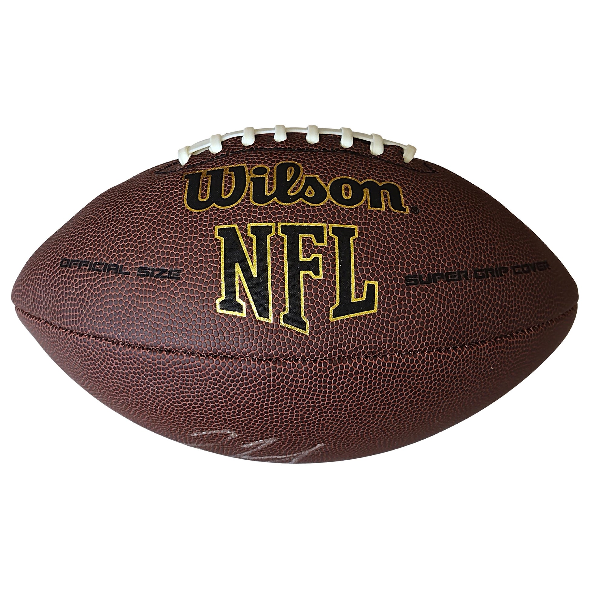 Footballs- Autographed- Jerry Jeudy Cleveland Browns Signed NFL Wilson Composite Football Beckett Certified Authentic Auto COA NFL Panel Front