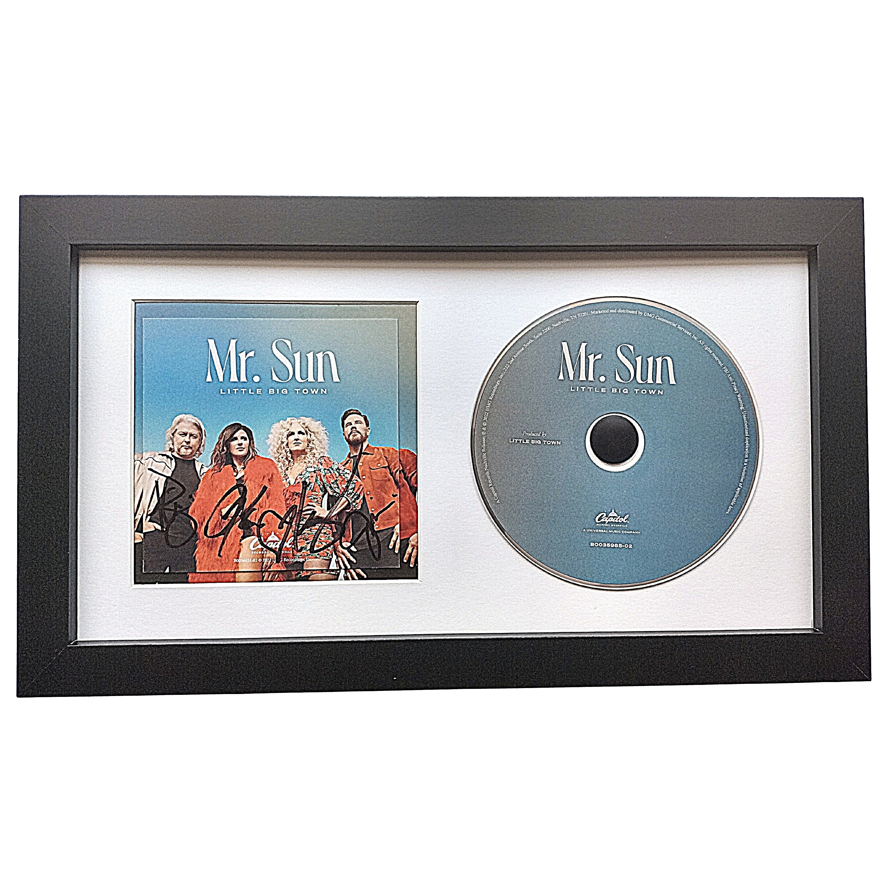Little Big Town Autographed Mr Sun CD Album Cover Insert Framed – Beckett BAS.