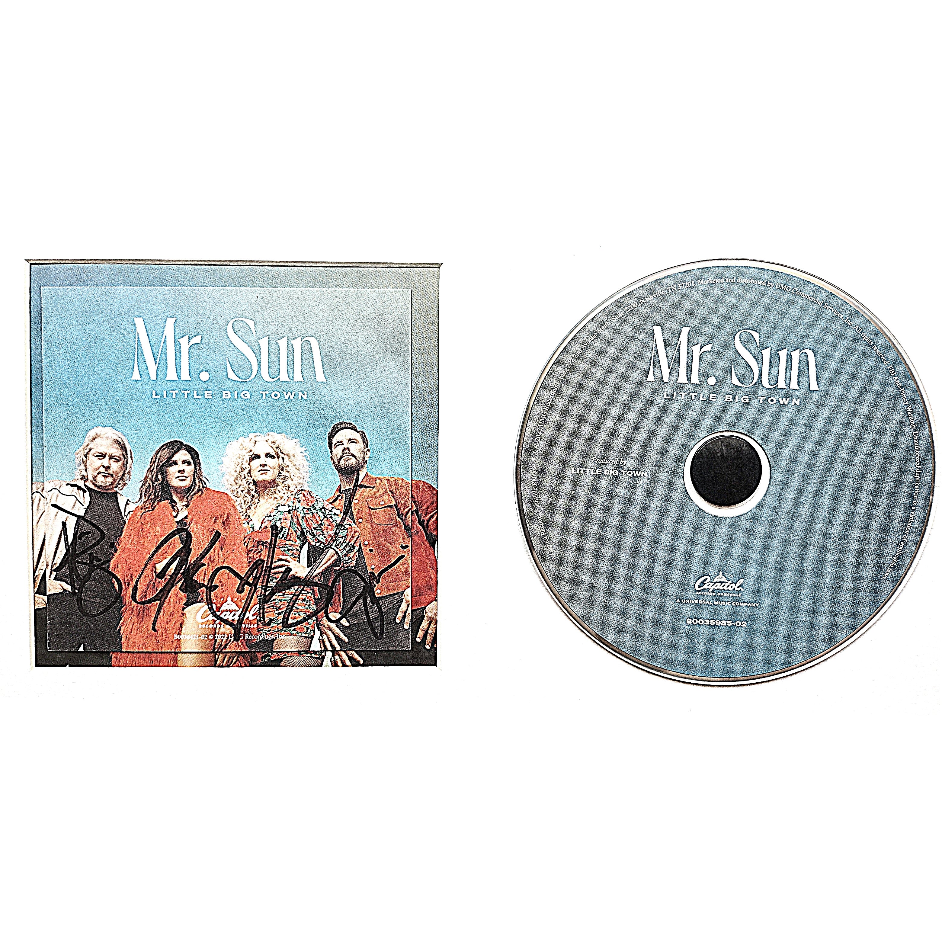 Little Big Town Band Signed Mr Sun CD Album Cover Insert Framed – Beckett BAS.