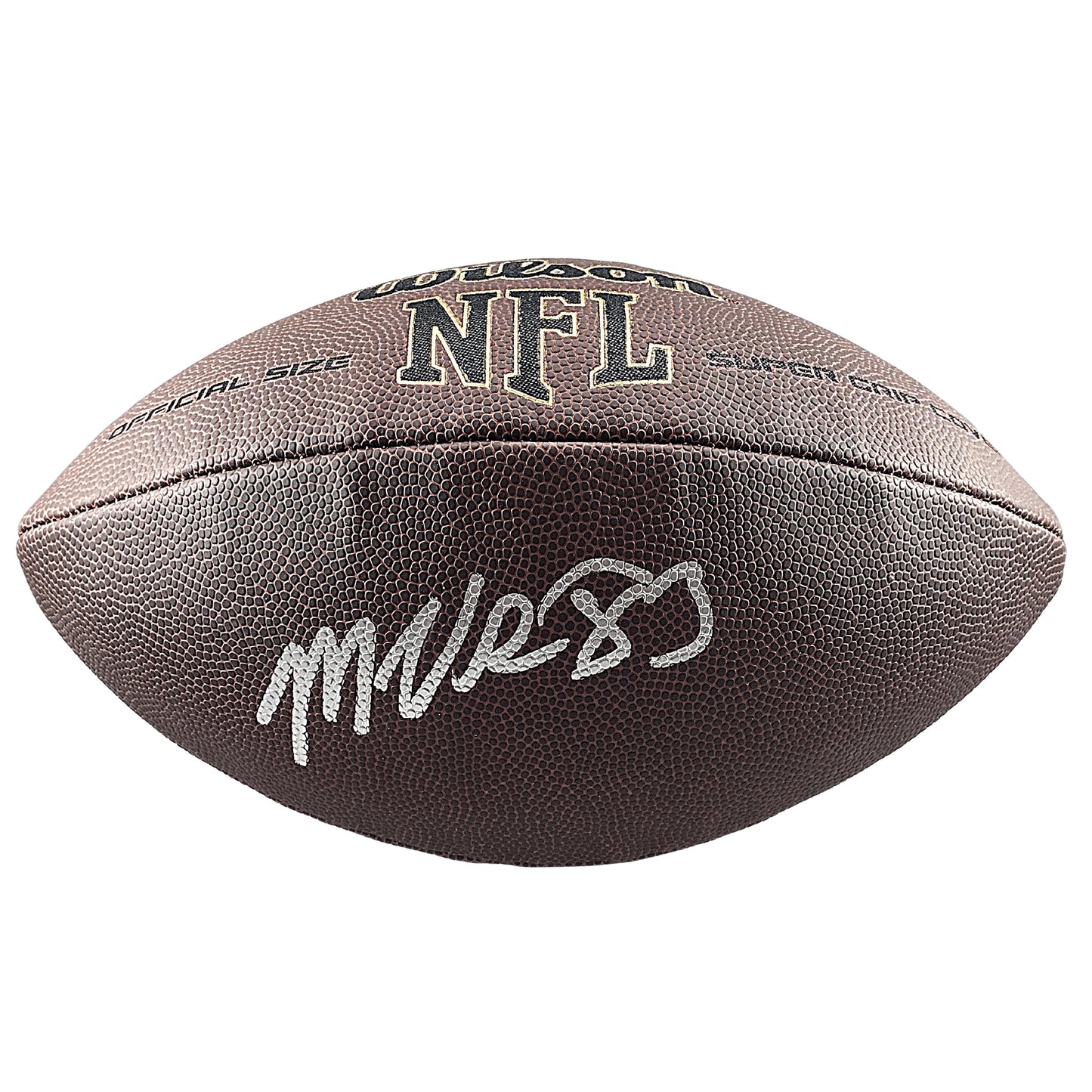 Footballs- Autographed- Marquez Valdes-Scantling Signed NFL Wilson Super Grip Football Kansas City Chiefs Beckett BAS Authentication BD21138