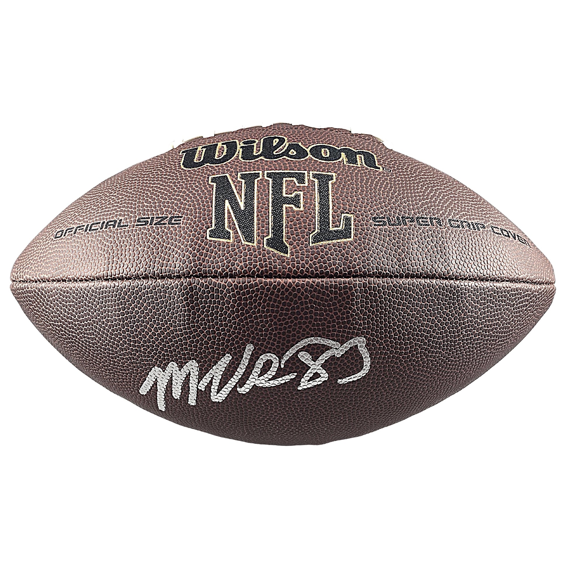 Footballs- Autographed- Marquez Valdes-Scantling Signed NFL Wilson Super Grip Football Kansas City Chiefs Beckett BAS Authenticated BD21138