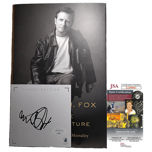 Hollywood- Autographed- Michael J. Fox Signed No Time Like The Future Hardcover 1st Edition Book with Bookplate JSA Authentication LL09881 - 101
