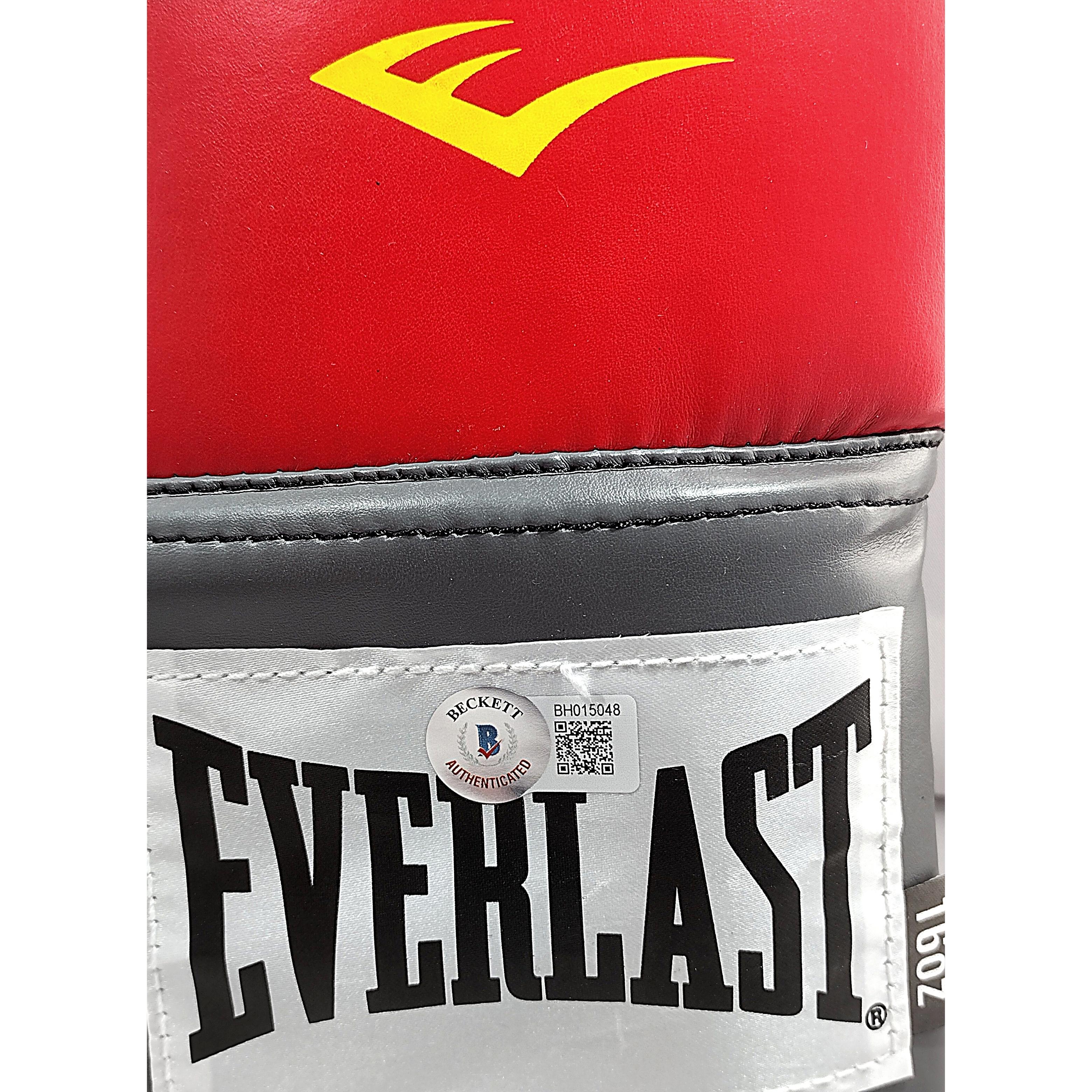 Michael Spinks Signed Everlast Red Autograph Glove Beckett BAS