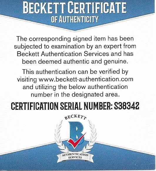 Mike Smith Signed Calgary Flames Auto Photo Beckett BAS