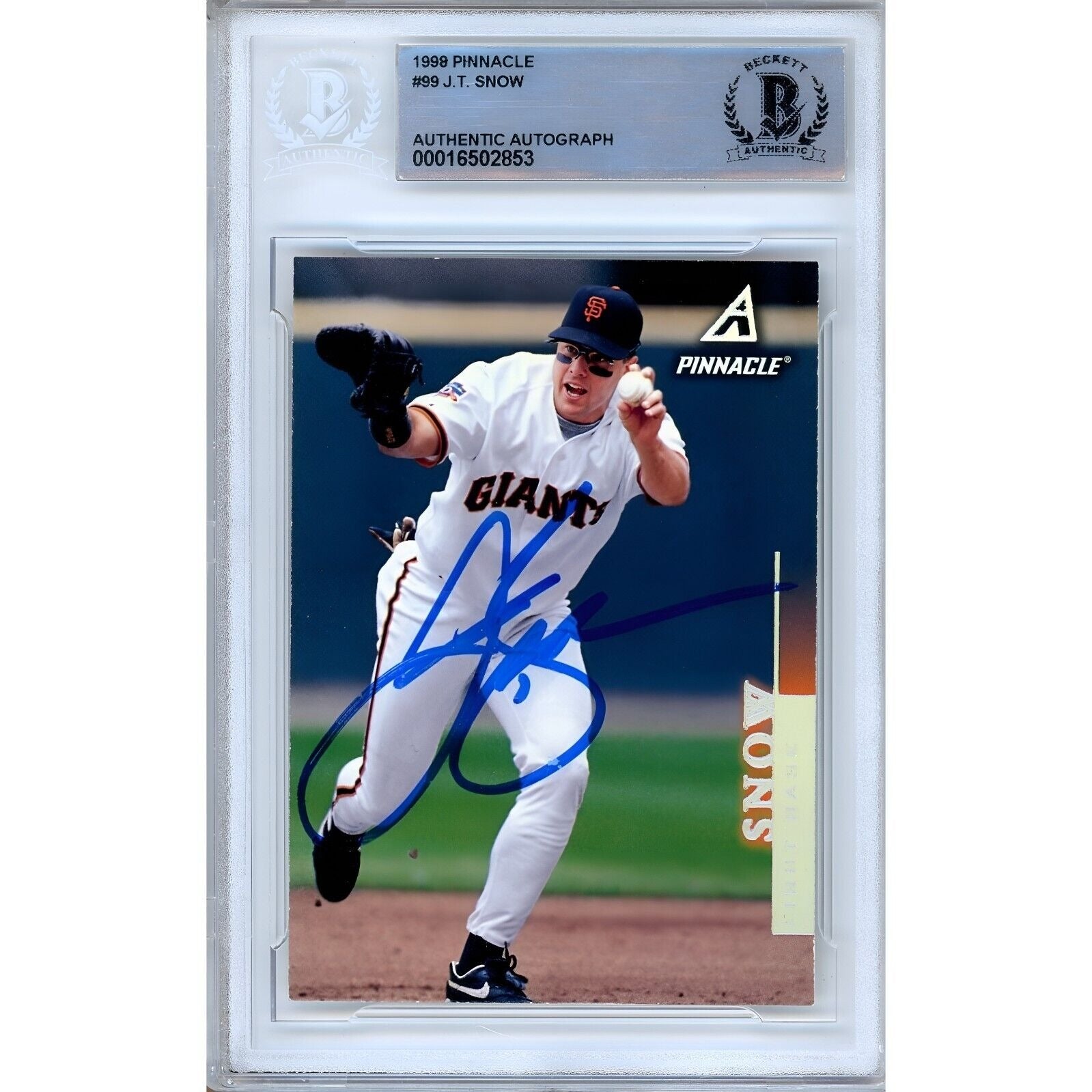 1999 #99 Giants Autographed Trading Card – Beckett BAS
