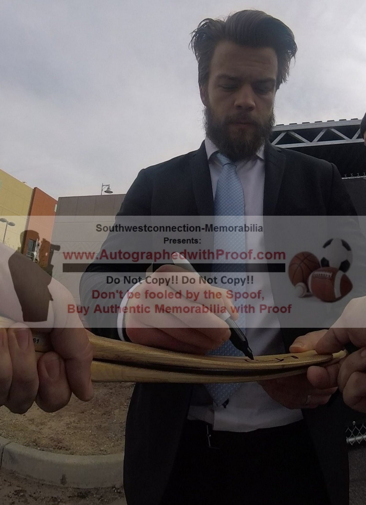 Oscar Fantenberg Signed Calgary Flames Photo Beckett BAS