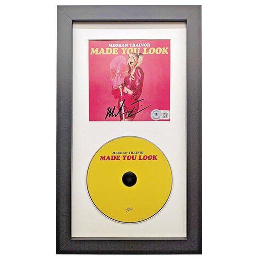 Music- Autographed- Meghan Trainor Signed Made You Look CD Album Cover Framed Beckett Certified Authentic Auto COA Front