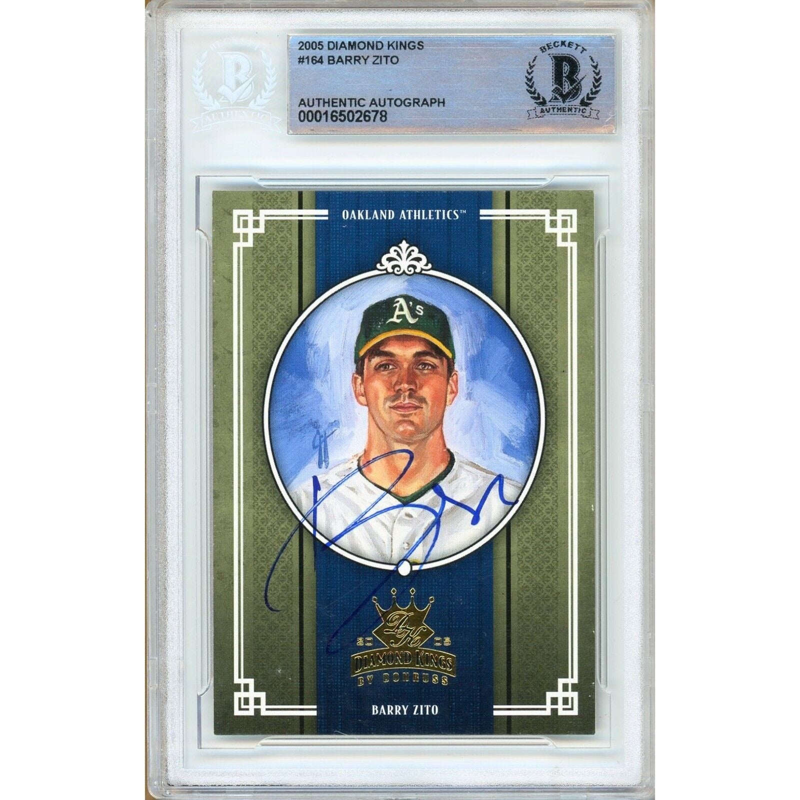 2005 #164 Barry Zito Oakland Athletics Autographed Trading Card – Beckett BAS