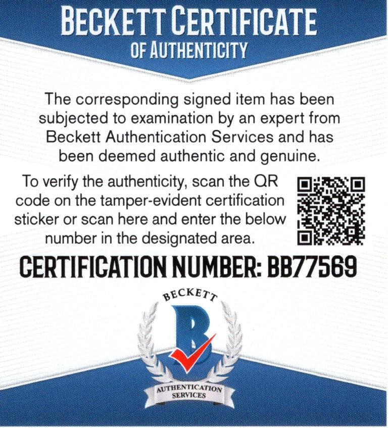 The Million Dollar Man Ted Auto Photo Beckett BAS